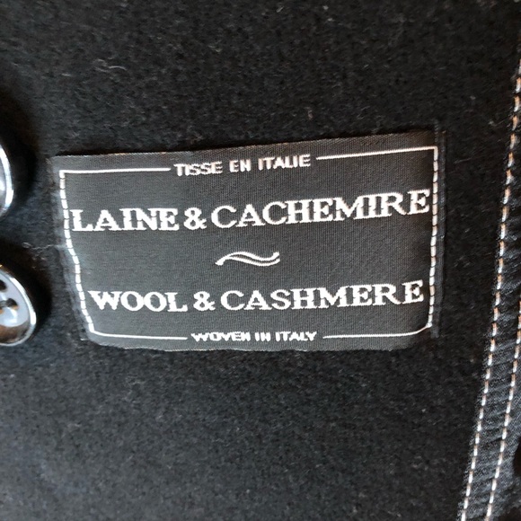 Jones New York double-breasted pea coat,black, size 12 - Picture 5 of 6